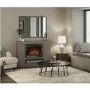 26" Adali Wall Inset Fire With  Black Nickel Trim                  