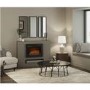 26" Adali Wall Inset Fire With Matt Black Trim                     