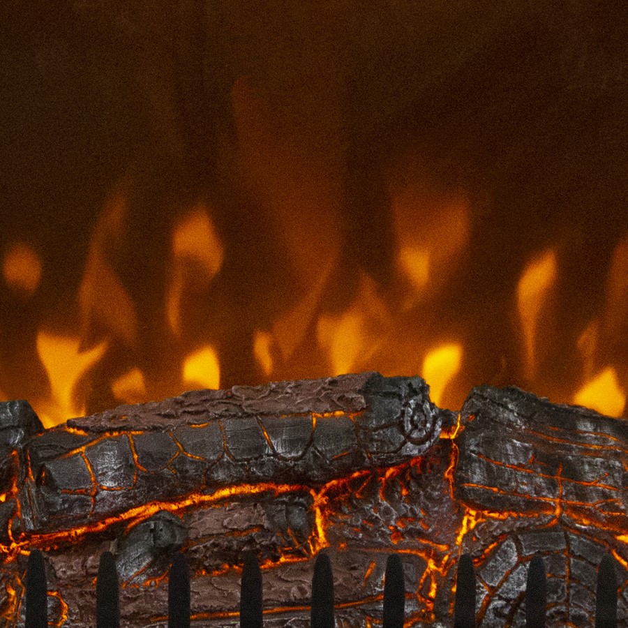 26" Adali Wall Inset Fire With Matt Black Trim                     