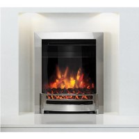 Chrome Inset Electric Fireplace - Be Modern Ember