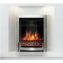 Chrome Inset Electric Fireplace - Be Modern Ember