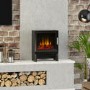 Be Modern Flare Qube Black Freestanding Electric Stove
