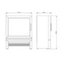 Be Modern Flare Qube Black Freestanding Electric Stove
