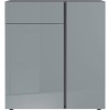 Grey Sideboard with Shelves &amp; Drawer