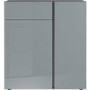 Grey Sideboard with Shelves & Drawer
