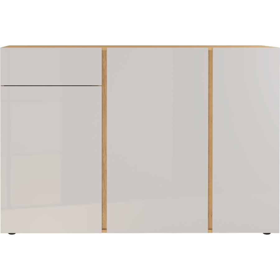 White Extra Large Sideboard Doors with Navarra Oak Top