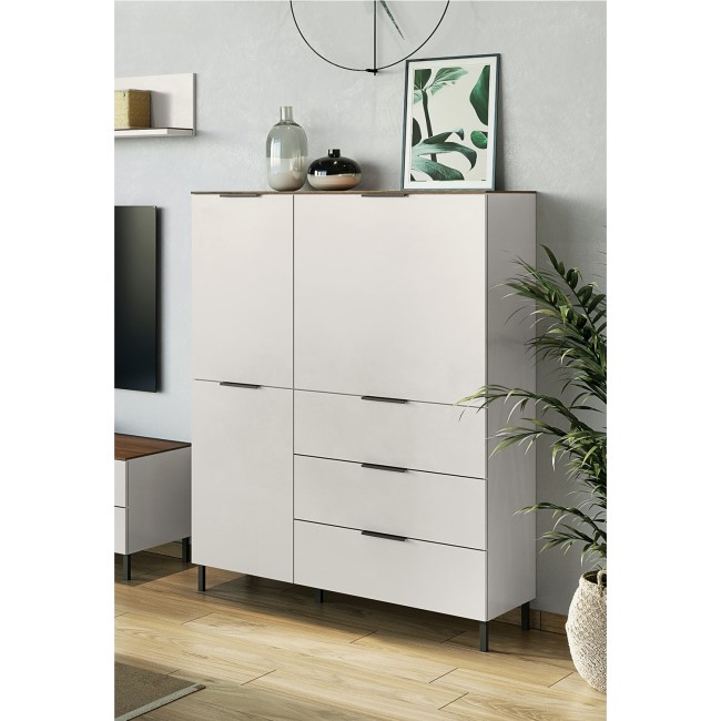 Tall Sideboard in White