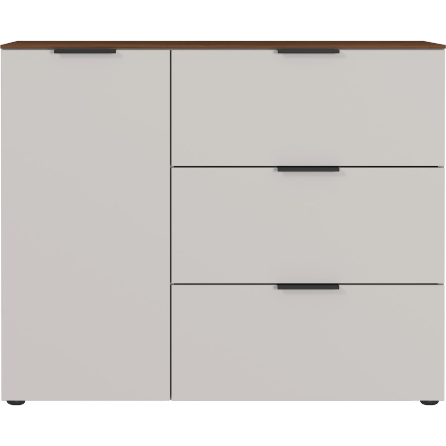 White Sideboard with 3 Drawers & 1 Door