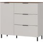 White Sideboard with 3 Drawers & 1 Door