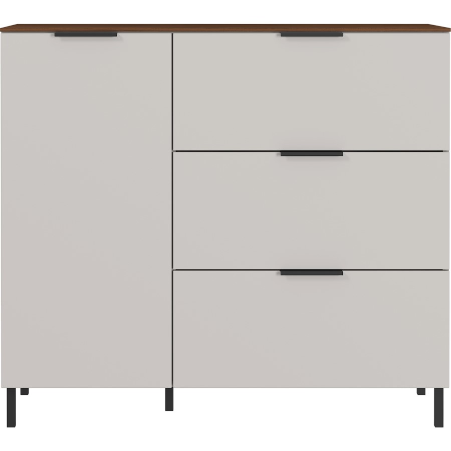 White Sideboard with 3 Drawers & 1 Door
