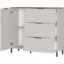 White Sideboard with 3 Drawers & 1 Door