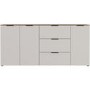 Extra Large White Sideboard with 3 Cupboards & 3 Drawers