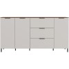 Extra Large White Sideboard with 3 Cupboards &amp; 3 Drawers