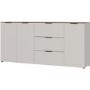 Extra Large White Sideboard with 3 Cupboards & 3 Drawers