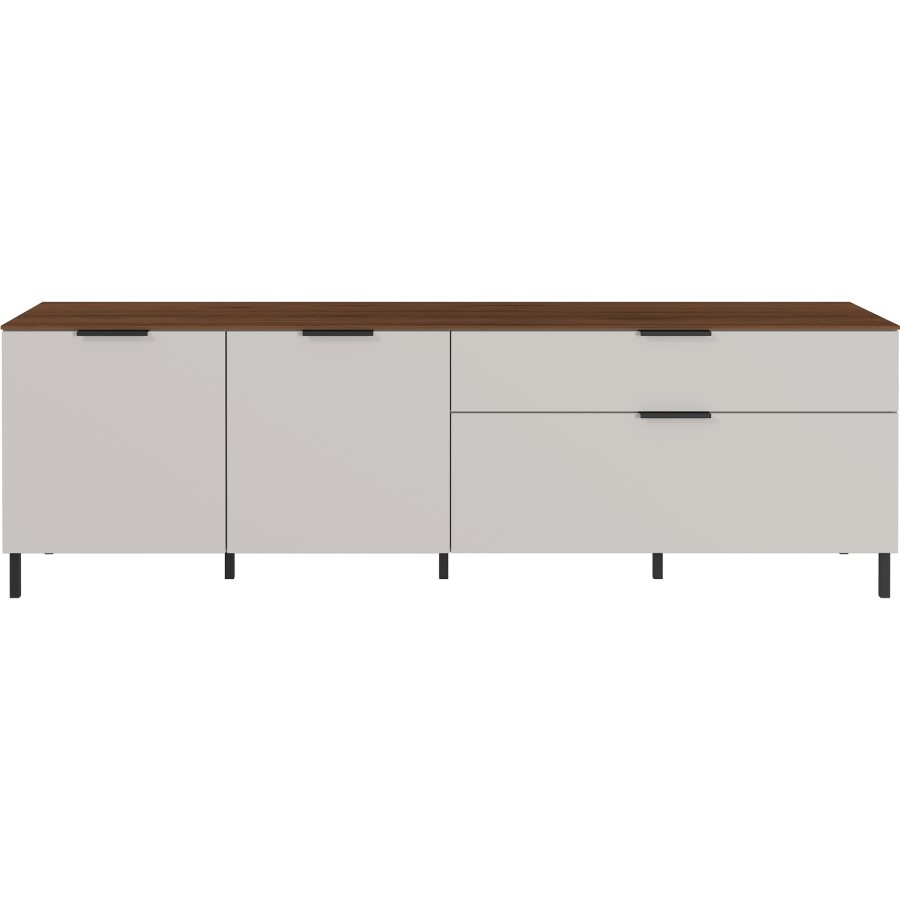 Cream TV Unit with Storage Cupboards - TV's up to 70" - California
