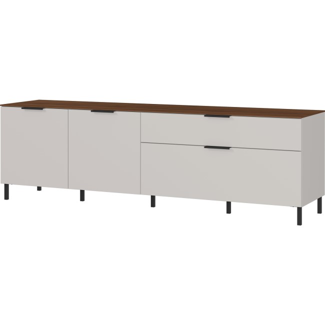 Cream TV Unit with Storage Cupboards - TV's up to 70" - California