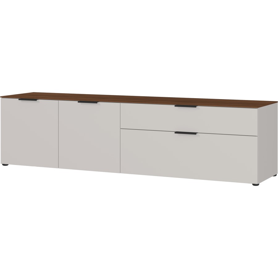 Cream TV Unit with Storage Cupboards - TV's up to 70" - California