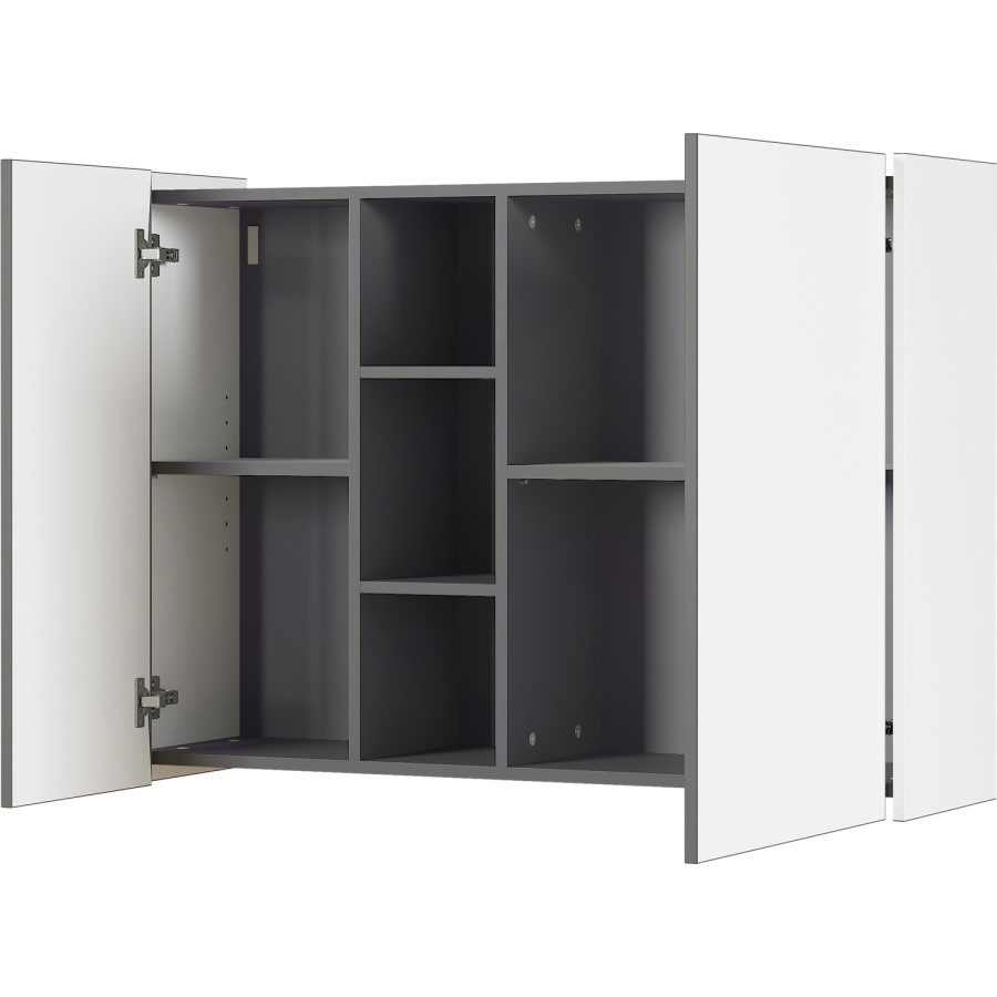 Veluva White & Grey Display Cabinet