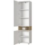 Coruna Tall White Display Cabinet