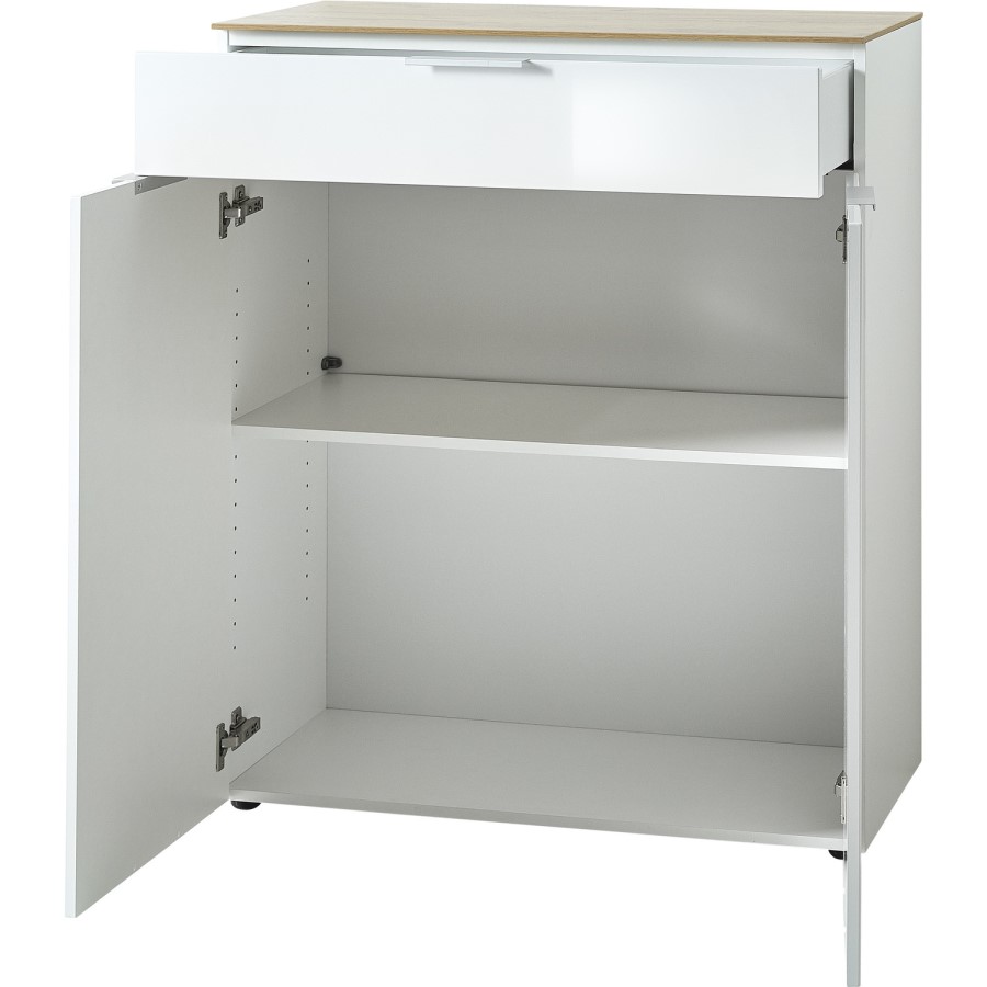 Cetano White & Wood Sideboard
