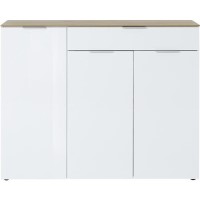 Large Sideboard White & Wood -  Cetano Large Sideboard White & Wood -  Cetano