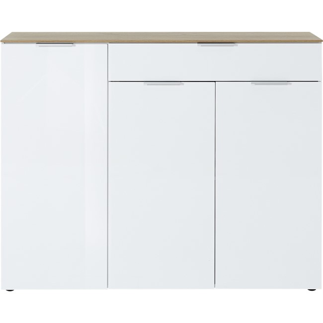Large Sideboard White & Wood -  Cetano