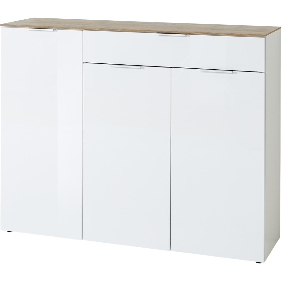 Large Sideboard White & Wood -  Cetano