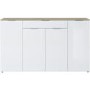 Extra Large 4 Door Sideboard - Cetano White & Wood