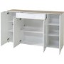 Extra Large 4 Door Sideboard - Cetano White & Wood