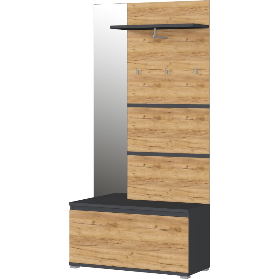 Oslo Wooden Hallway Unit with Coat Hooks