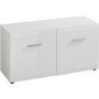 Adana White Shoe Bench with 4 Shelves