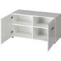 Adana White Shoe Bench with 4 Shelves