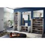 Adana White Shoe Bench with 4 Shelves