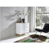 Osolo White &amp; Wooden Small Sideboard