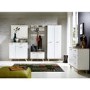 Osolo White & Wooden Small Sideboard