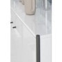 Parenzo White Gloss Shoe Cabinet with 10 Shelves
