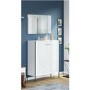 Parenzo White Gloss Shoe Cabinet with 10 Shelves