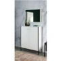 Parenzo White Gloss Shoe Cabinet with 10 Shelves