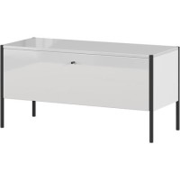 Parenzo White Gloss Storage bench