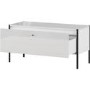 Parenzo White Gloss Storage bench