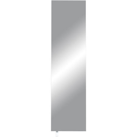 Rotary Long White Shoe Cabinet with Mirror