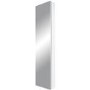 Rotary Long White Shoe Cabinet with Mirror