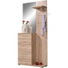 Wooden Tall Hallway Unit with Coat Hooks