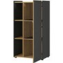 Austin Grey Display and Storage Cabinet with Shelves