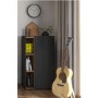 Austin Grey Display and Storage Cabinet with Shelves