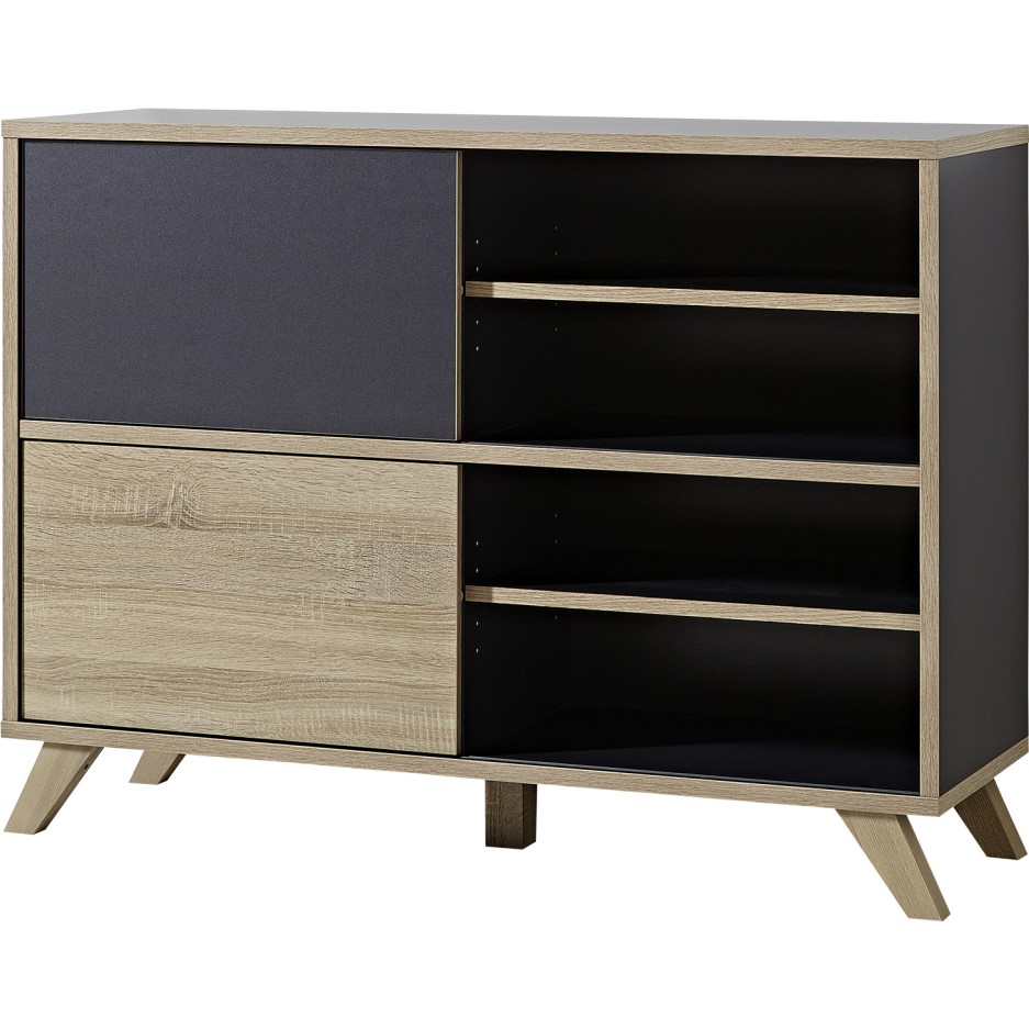 Ivan Grey & Wood Small Display Unit | Furniture123