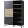 Ivan Grey &amp; Wood Display Cabinet