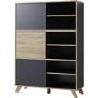 Ivan Grey & Wood Display Cabinet