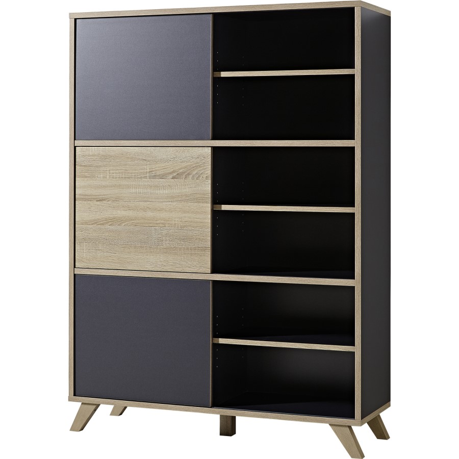 Ivan Grey & Wood Display Cabinet