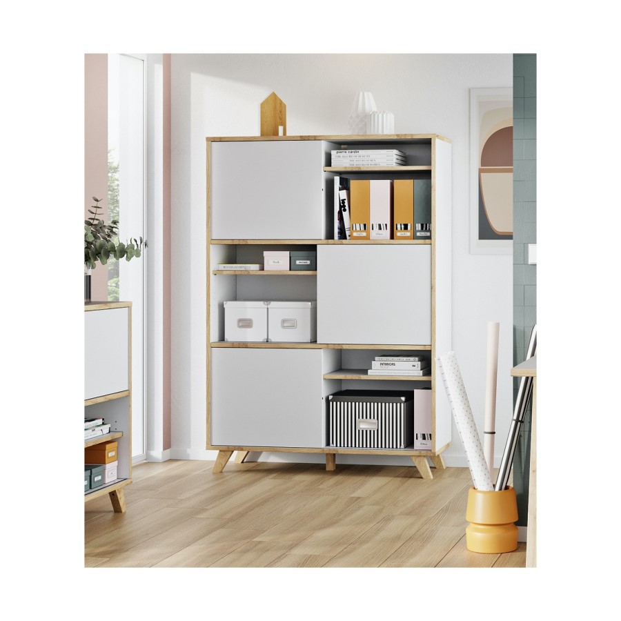 Ivan White & Wood Large Display Cabinet